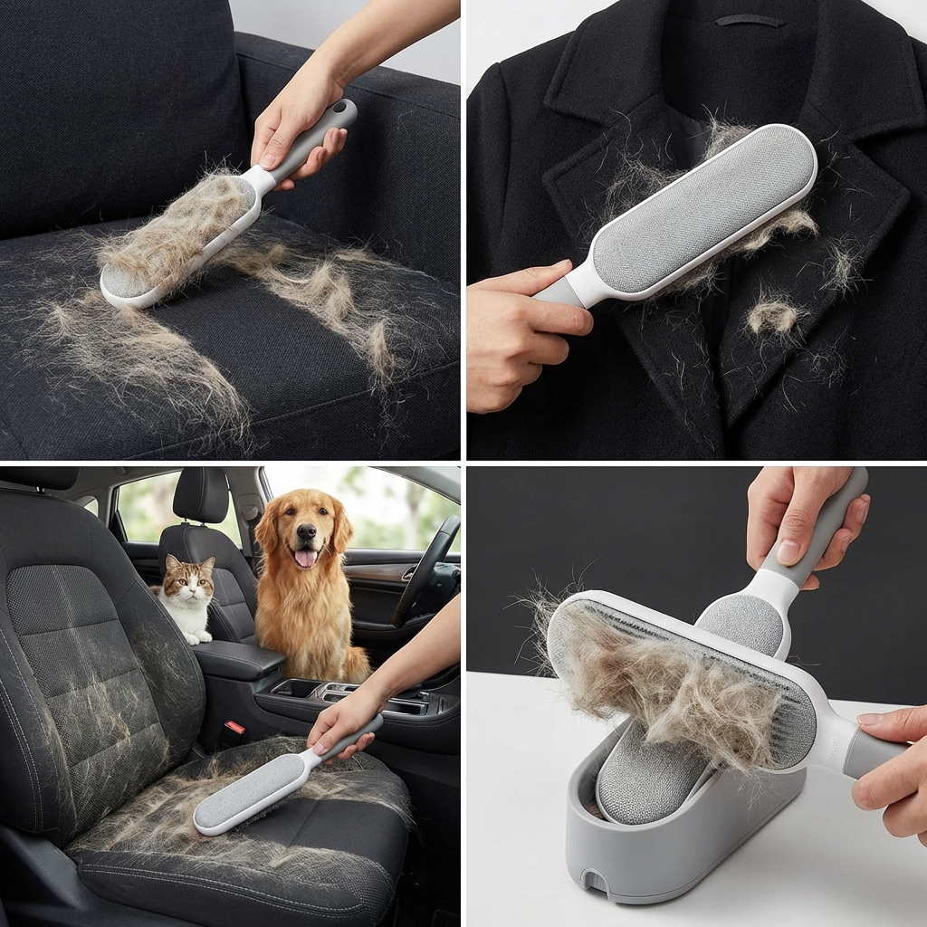 CleanSwipe™ – Szczotka do Usuwania Sierści 2w1